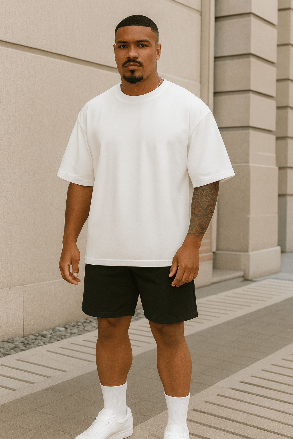 Camiseta Oversized Masculina | Estampa Urso Bear