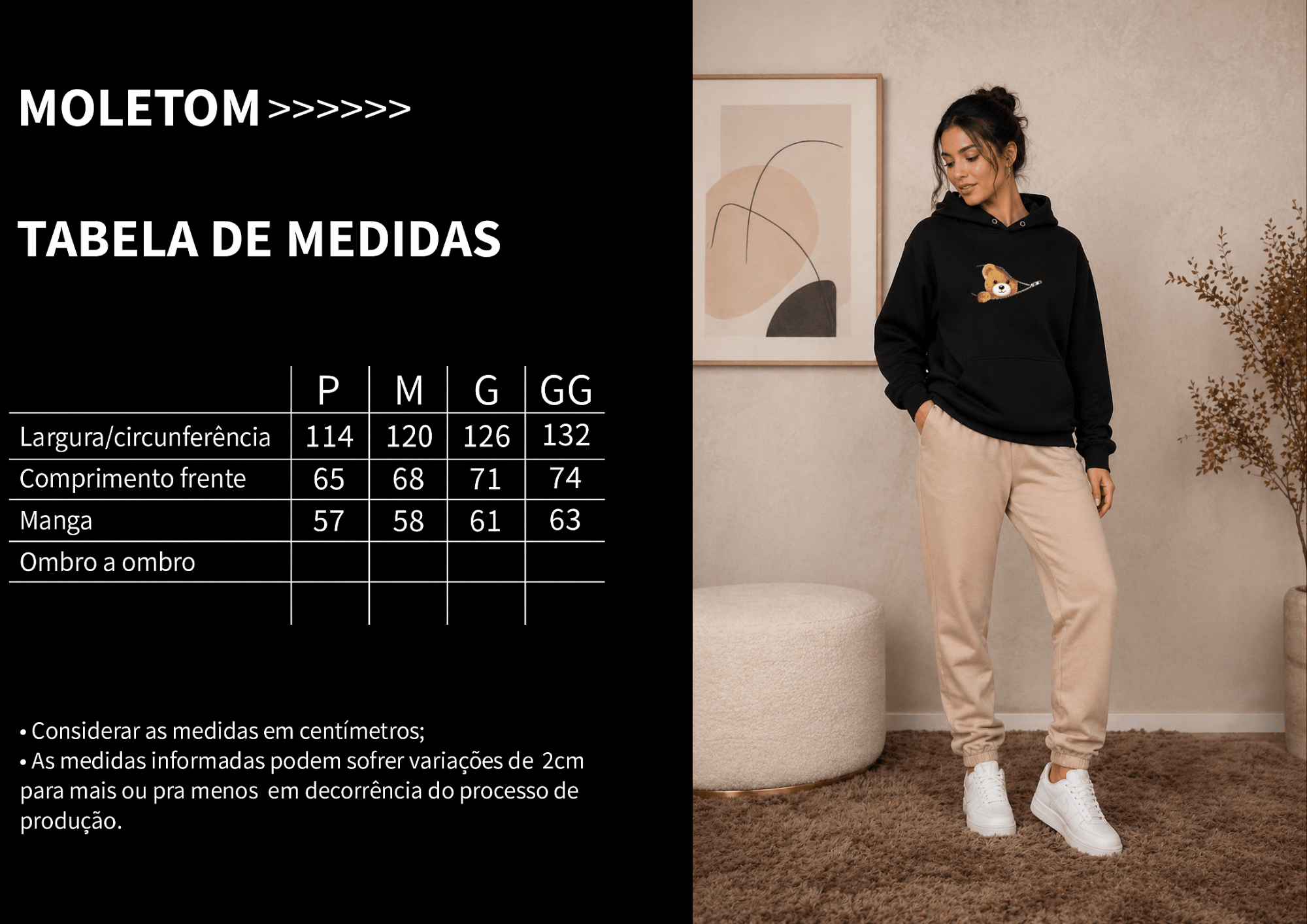 Moletom Feminino Canguru - Sweet Bear