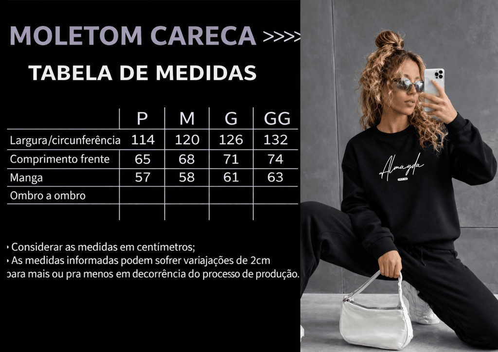 Moletom Feminino Careca - Almayda Since