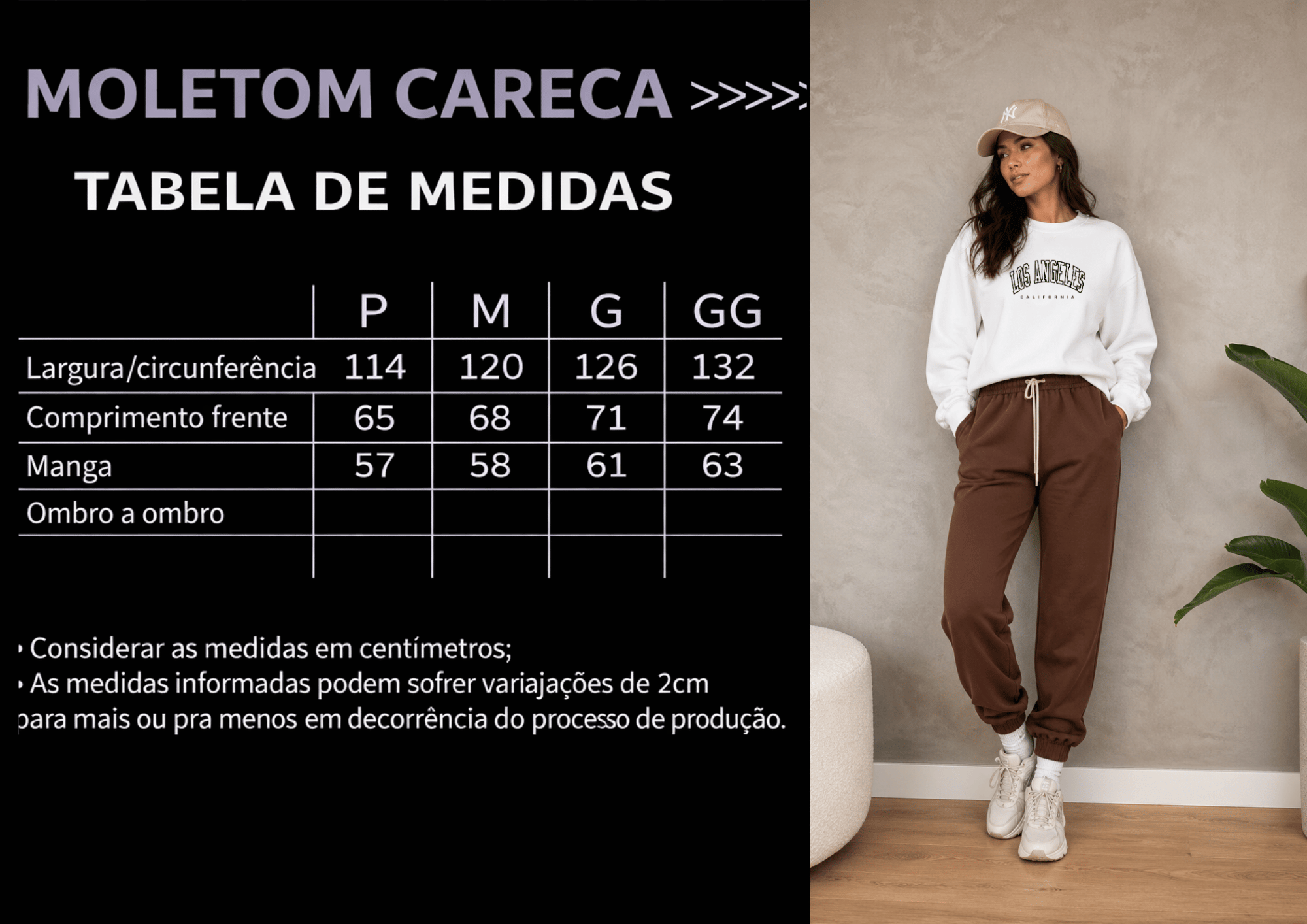 Moletom Feminino Careca - Los Angeles California
