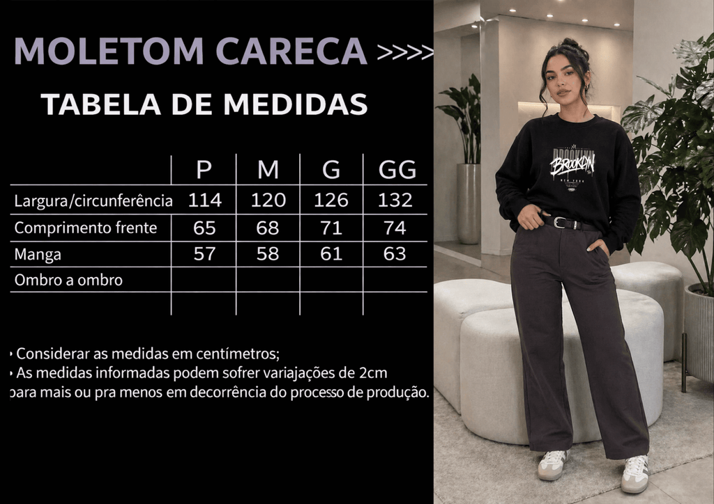 Moletom Careca Feminino - Almayda Crown District