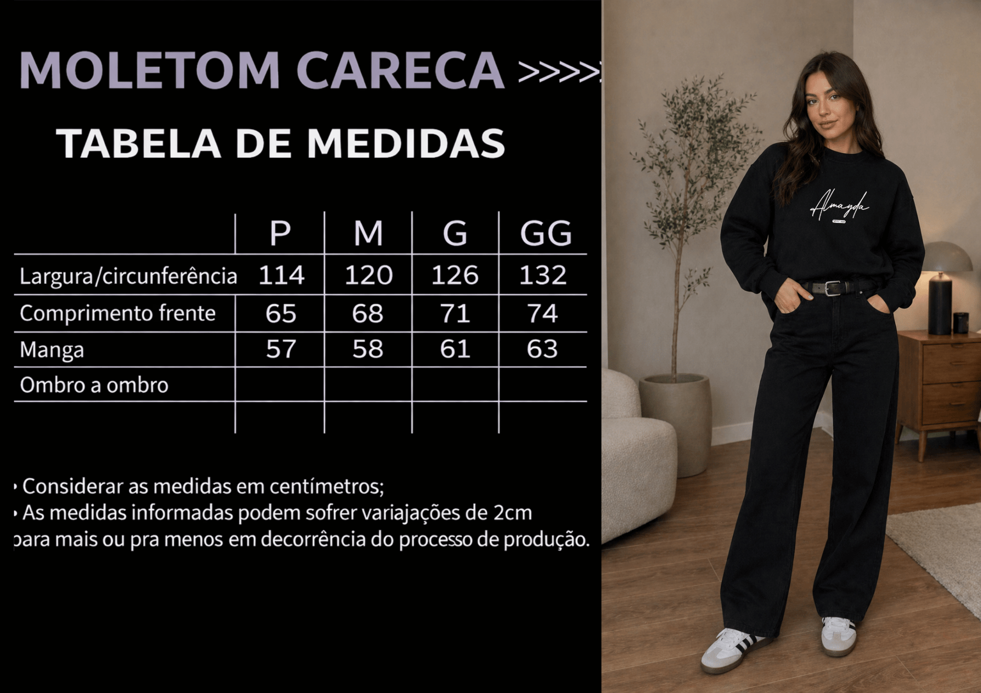 Moletom Feminino Careca - Almayda Since