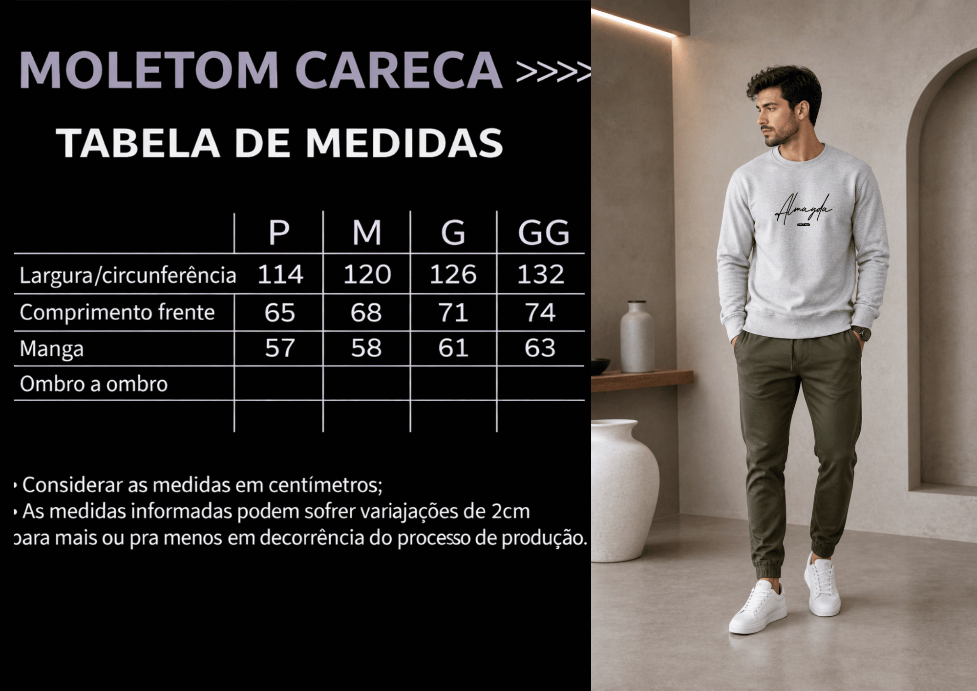 Moletom Masculino Careca - Almayda Since