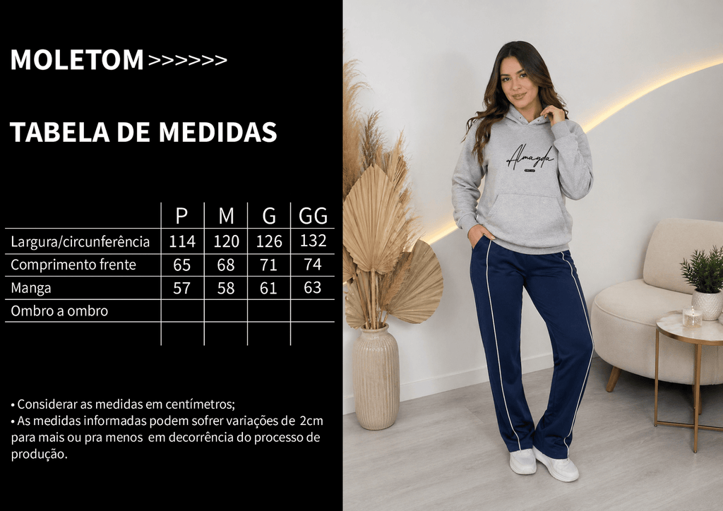 Moletom Feminino Canguru - Almayda Since 1991