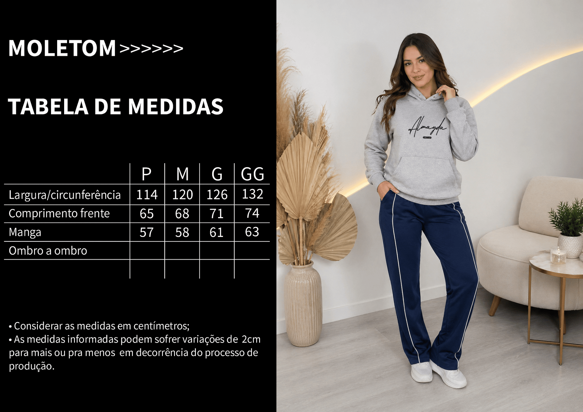 Moletom Feminino Canguru - Almayda Since 1991