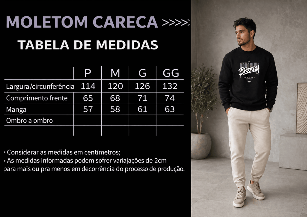 Moletom Careca Masculino - Almayda Crown District