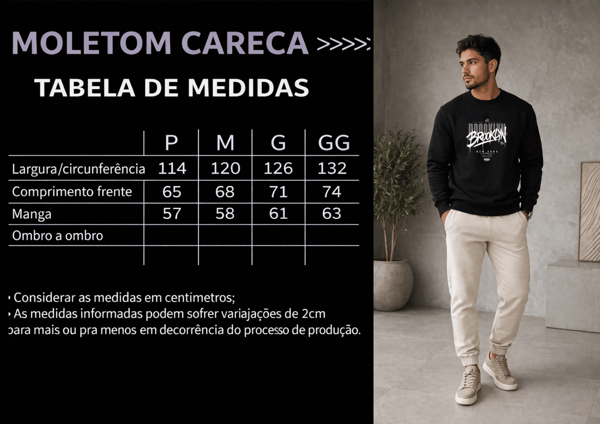 Moletom Careca Masculino - Almayda Crown District