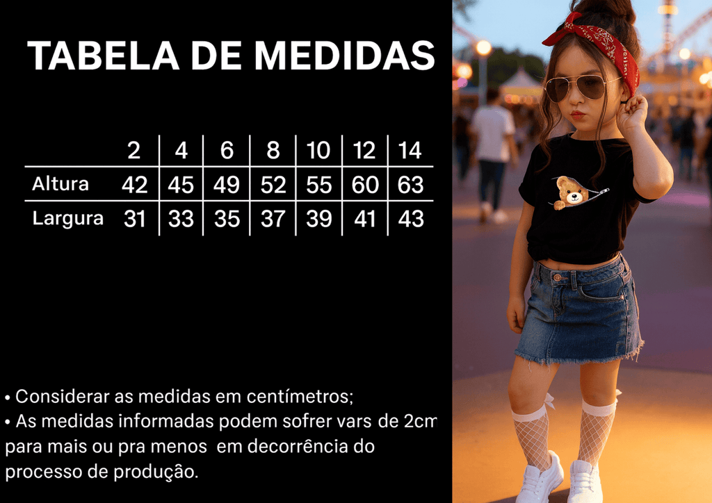 Camiseta Infantil Feminina - Sweet Bear