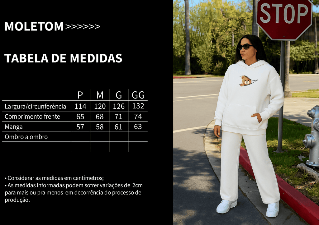 Moletom Feminino Canguru - Sweet Bear