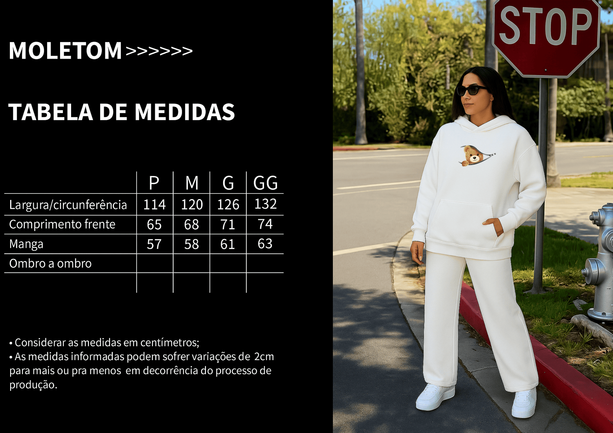 Moletom Feminino Canguru - Sweet Bear