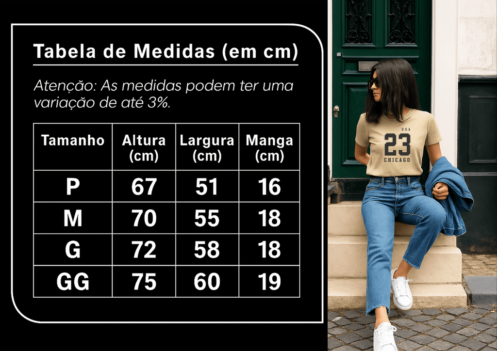 Camiseta Premium Feminina | U.S.A 23 Chicago