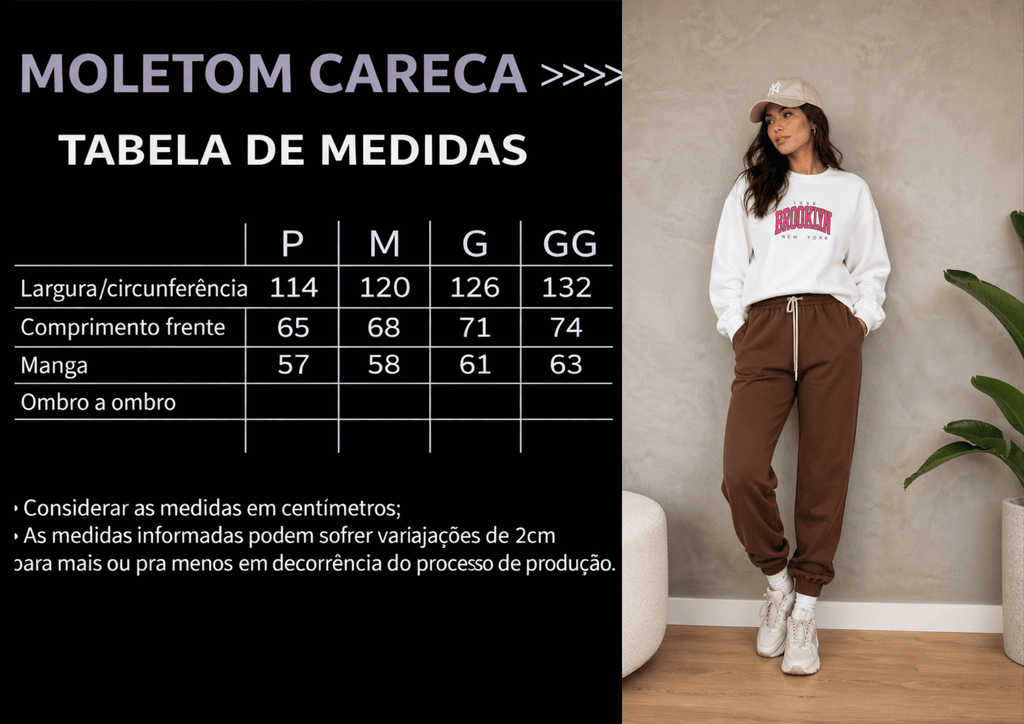 Moletom Feminino Careca - Brooklyn New York Estampa Rosa