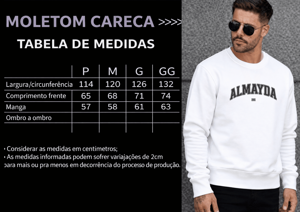 Moletom Masculino Careca - Almayda 1991