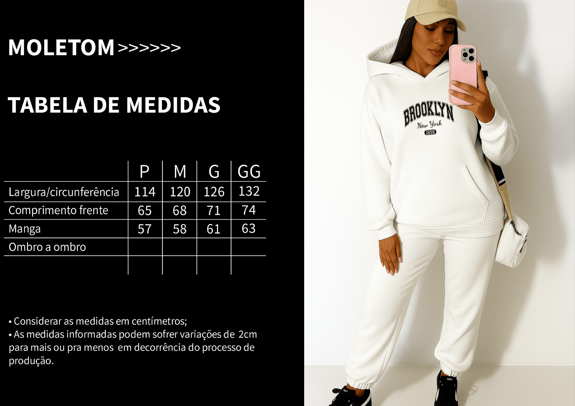 Moletom Feminino Canguru - Brooklyn New York