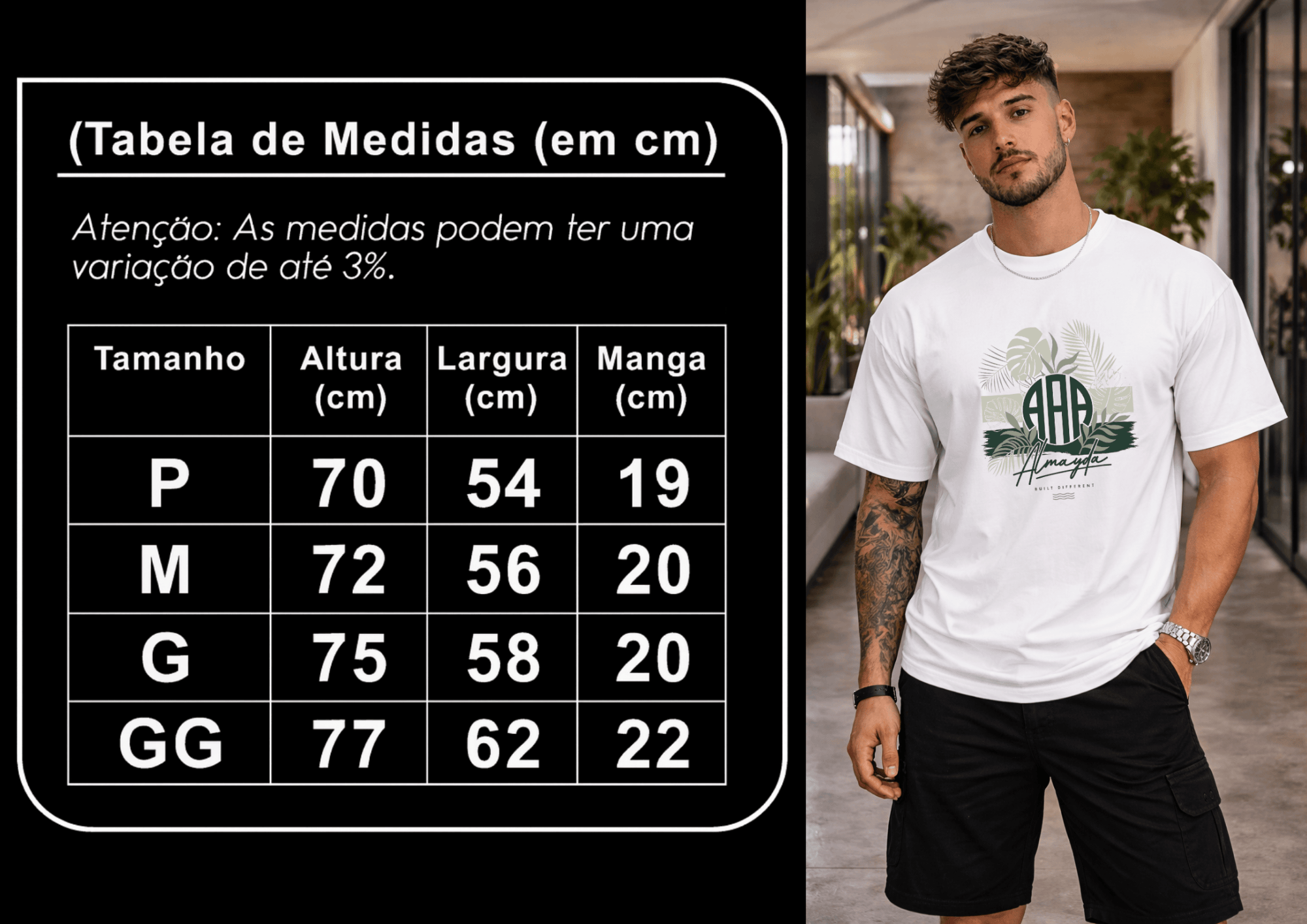 Camisetão Masculino Oversized - Almayda Tropical Signature