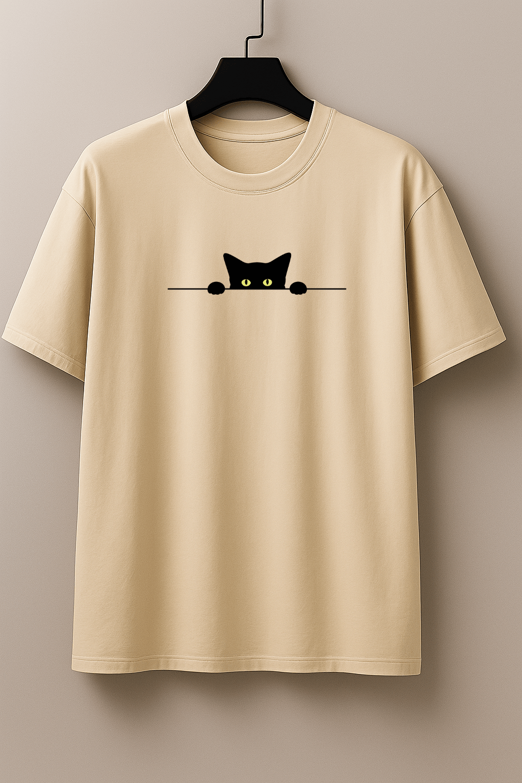 Camisetão Feminino Oversized - Almayda Peek Cat