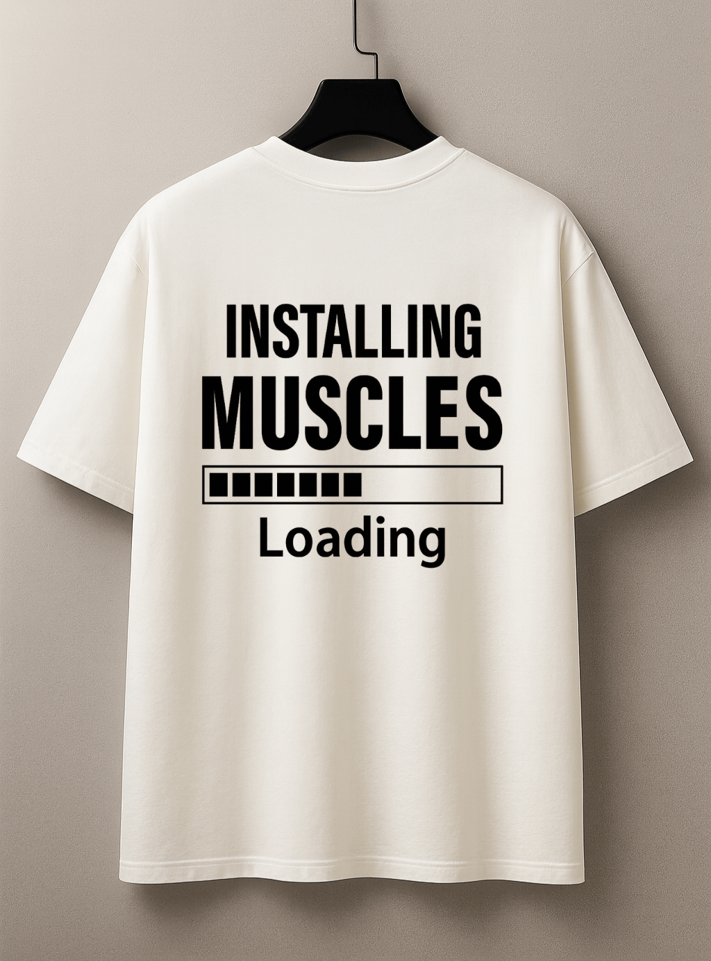 Camiseta Tradicional Manga Curta Masculina Installing Muscles Loading