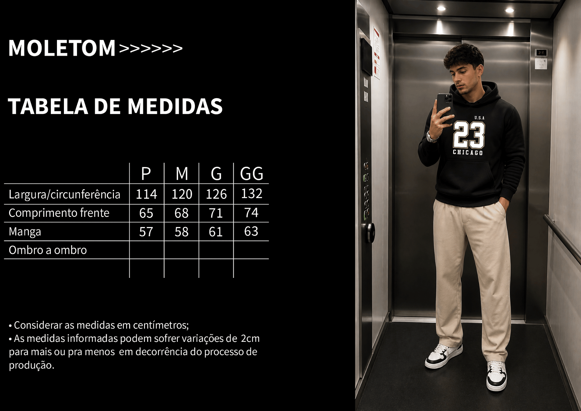 Moletom Masculino Canguru - U.S.A 23 Chicago (Cópia)