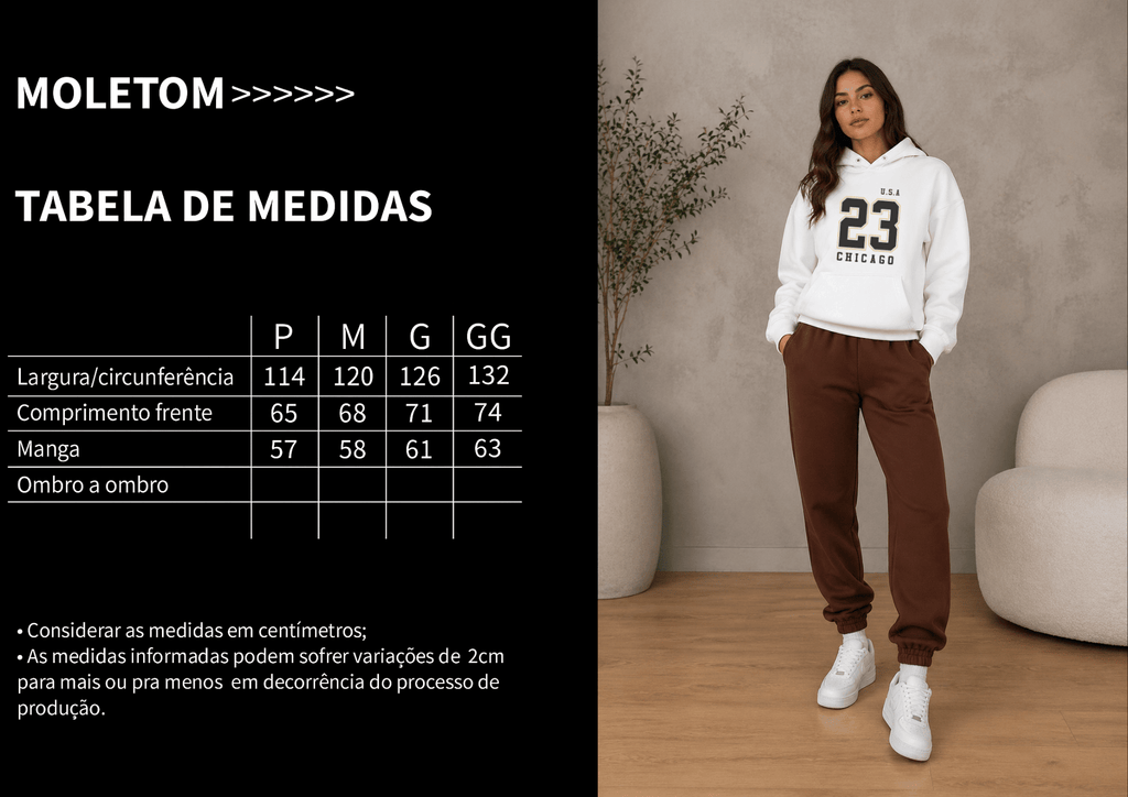 Moletom Feminino Canguru - U.S.A 23 Chicago