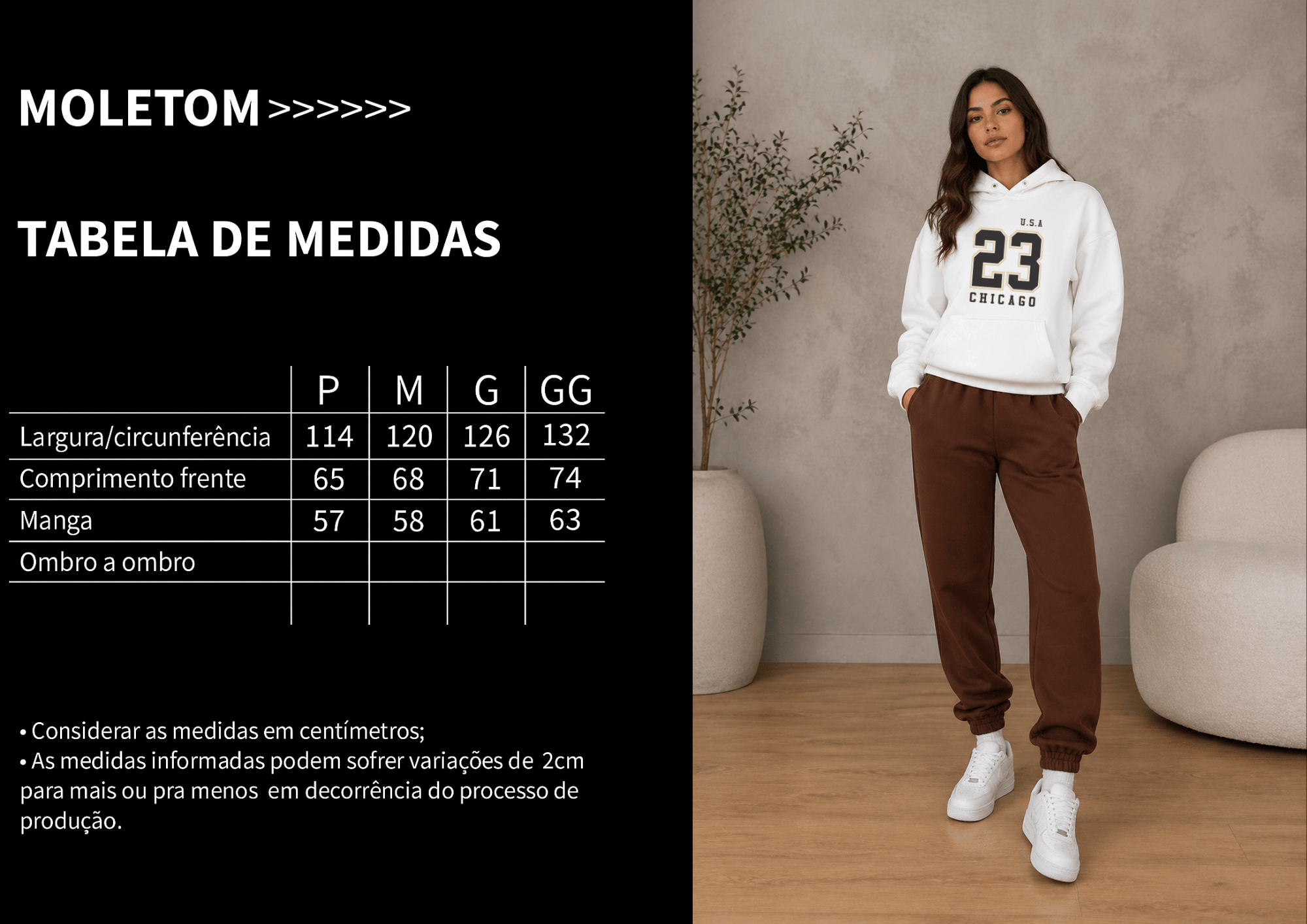Moletom Feminino Canguru - U.S.A 23 Chicago