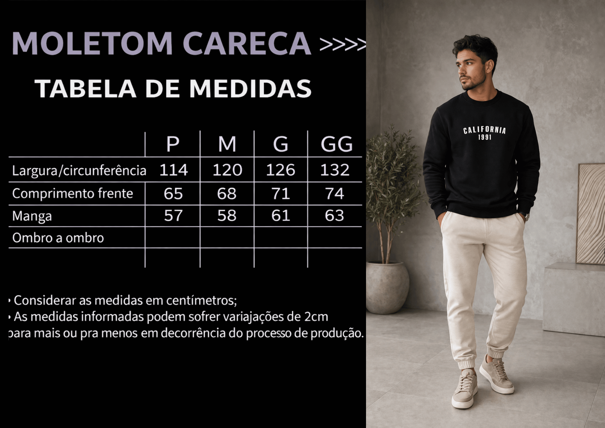 Moletom Masculino Careca - California 1991