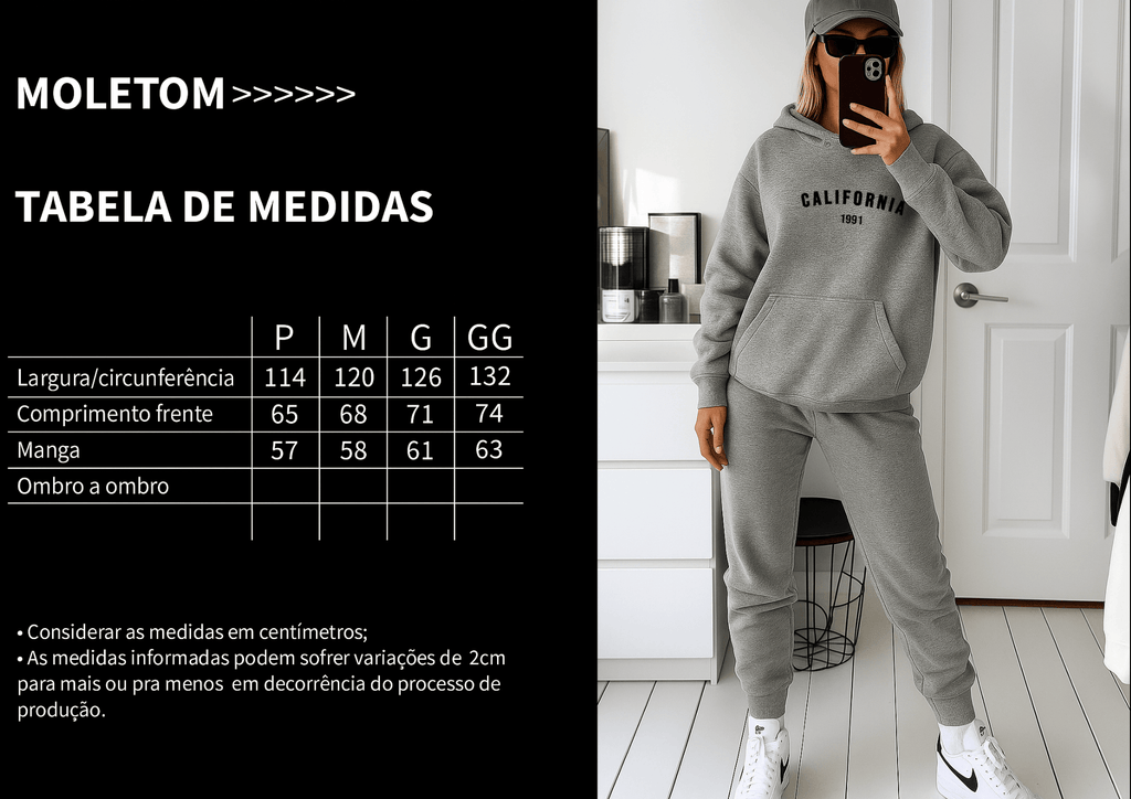 Moletom Feminino Canguru - California 1991