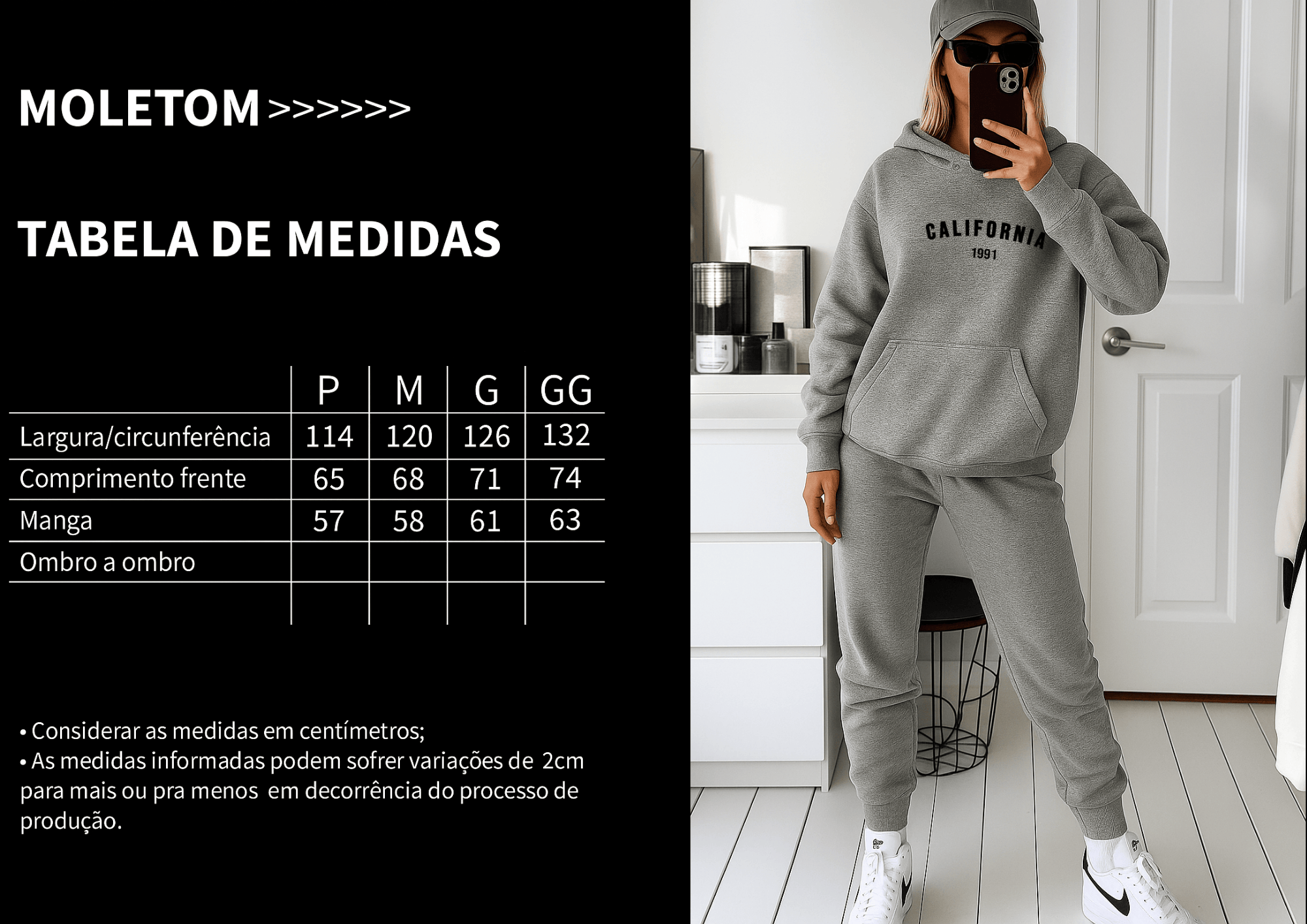 Moletom Feminino Canguru - California 1991