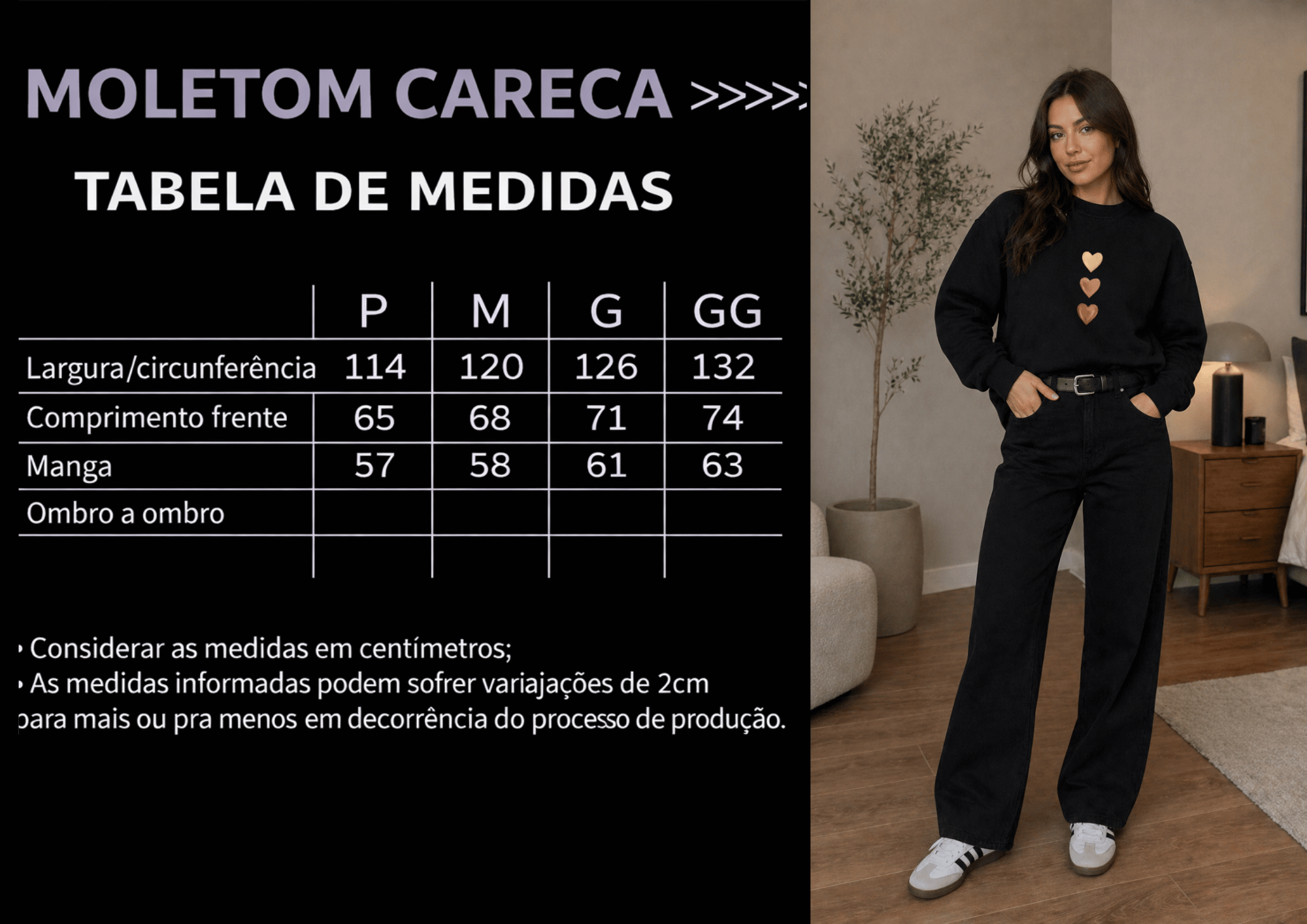Moletom Feminino Careca Almayda - Golden Love Line