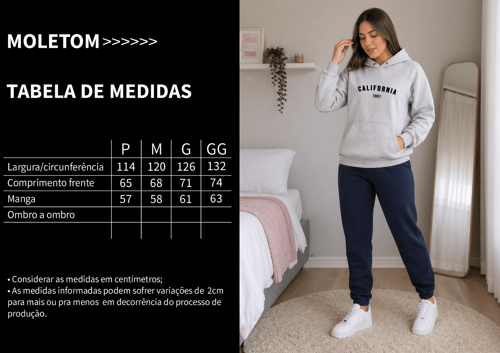 Moletom Feminino Canguru - California 1991