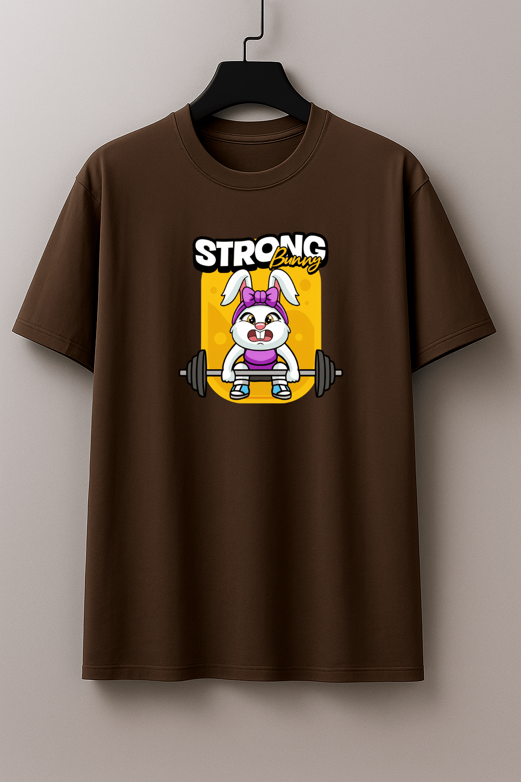 Camisetão Oversized  Feminina Power Strong Bunny | Premium | Estilo Street Fitness