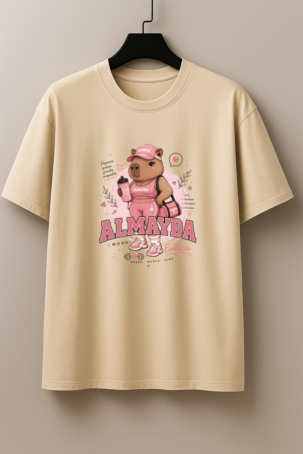 Camisetão Feminino Oversized Almayda - Cute But Strong
