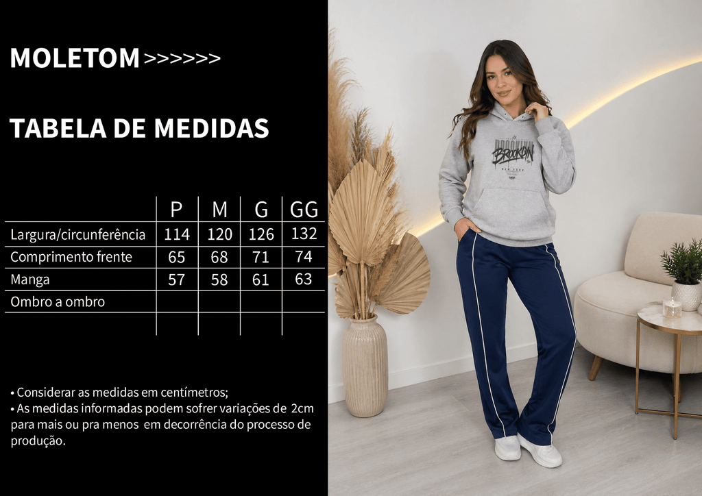 Moletom Canguru Feminino - Almayda Crown District