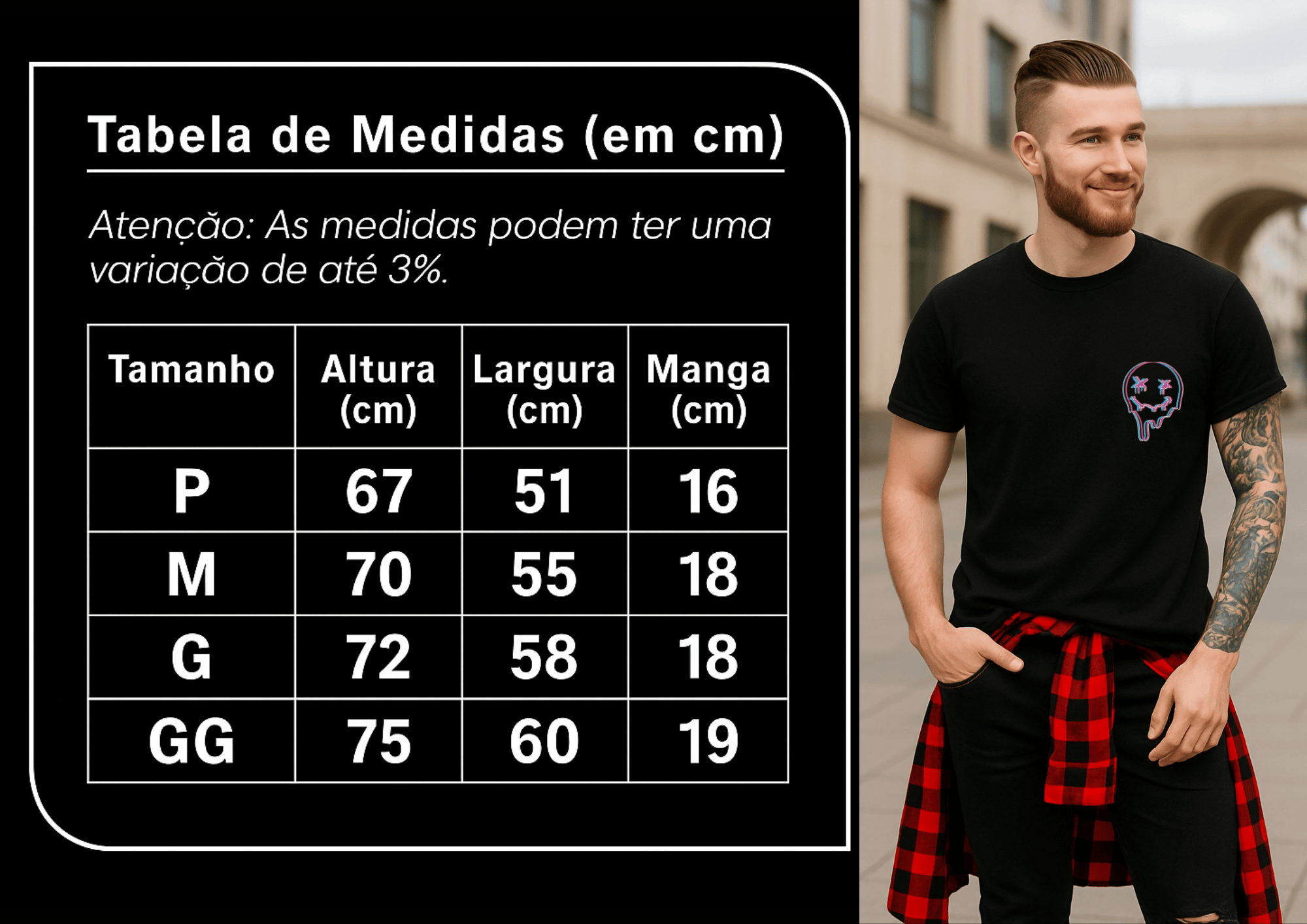 Camiseta Masculina Premium Streetwear - Drip Face