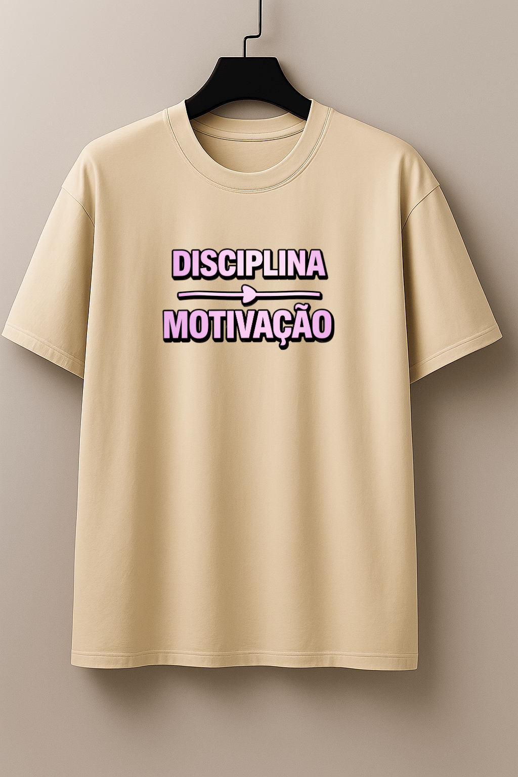 Camiseta Feminina Tradicional Manga Curta Almayda - Disciplina e Motivação