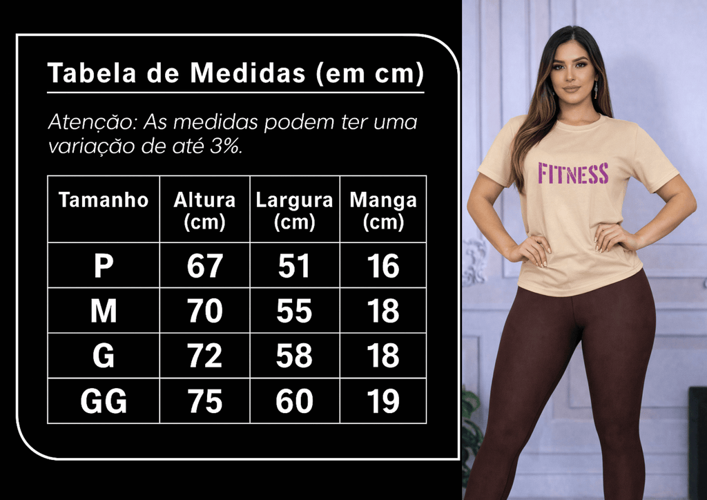 Camiseta Feminina Tradicional Manga Curta - Almayda Fitness Power