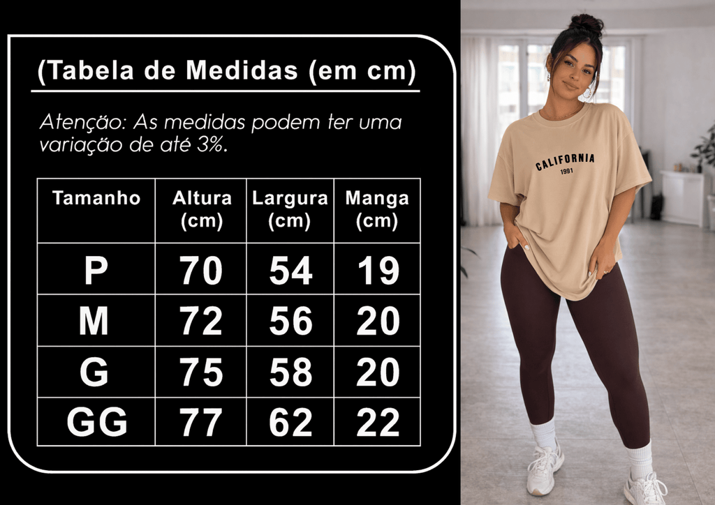 Kit 3 Camisetões Feminino  | Everyday Oversized Collection