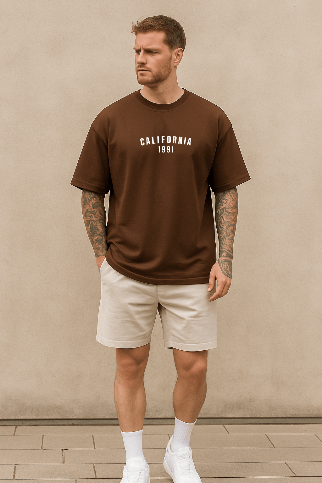 Camiseta Oversized Masculina | Estampa - California 1991