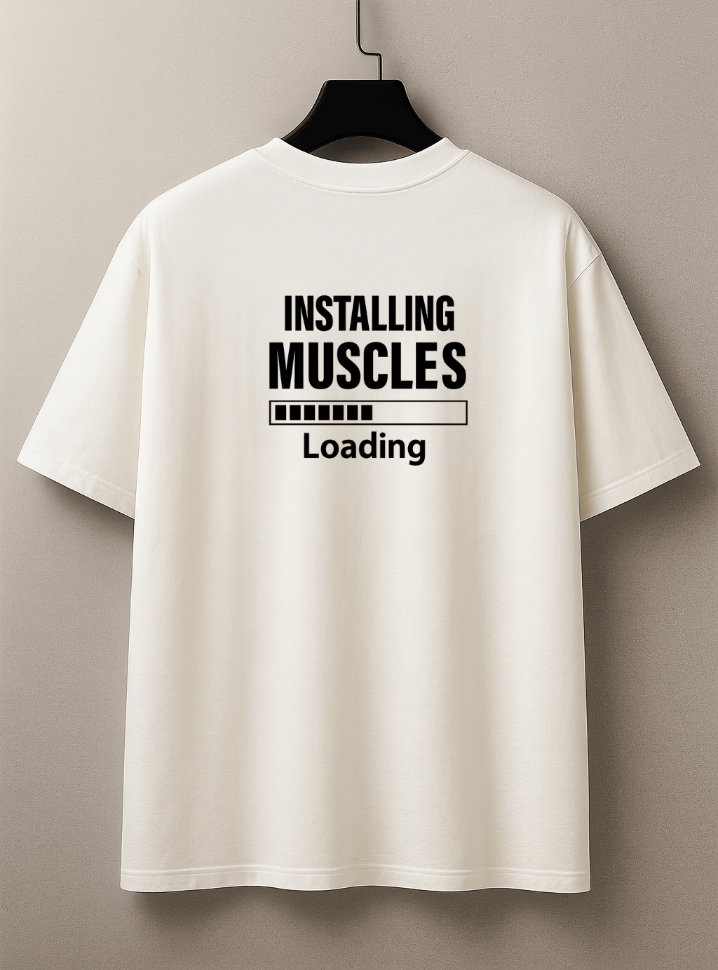 Camiseta Oversized Feminina -  Installing Muscles - As mais Vendidas