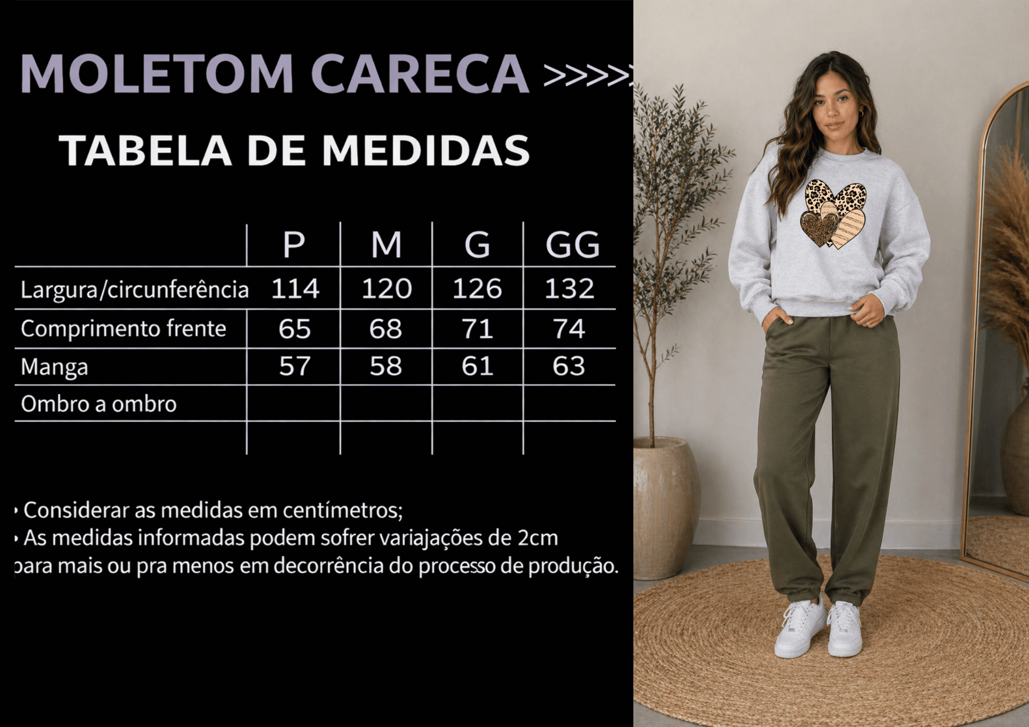 Moletom Feminino Careca Almayda - Wild Love Chic