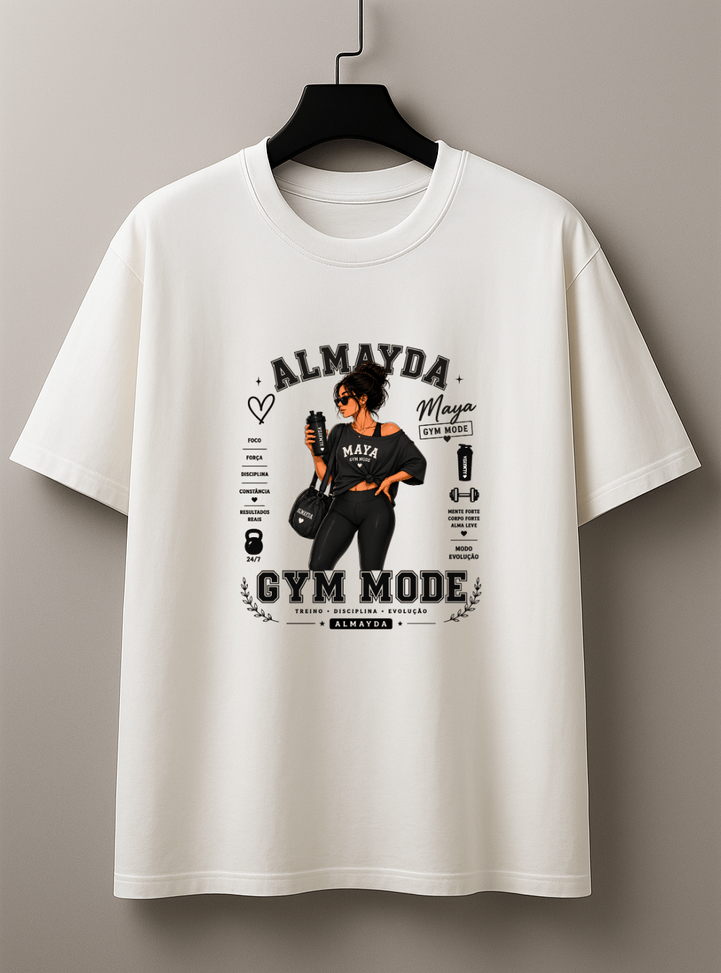 Camiseta Feminina Tradicional Manga Curta -  Almayda Gym Mode