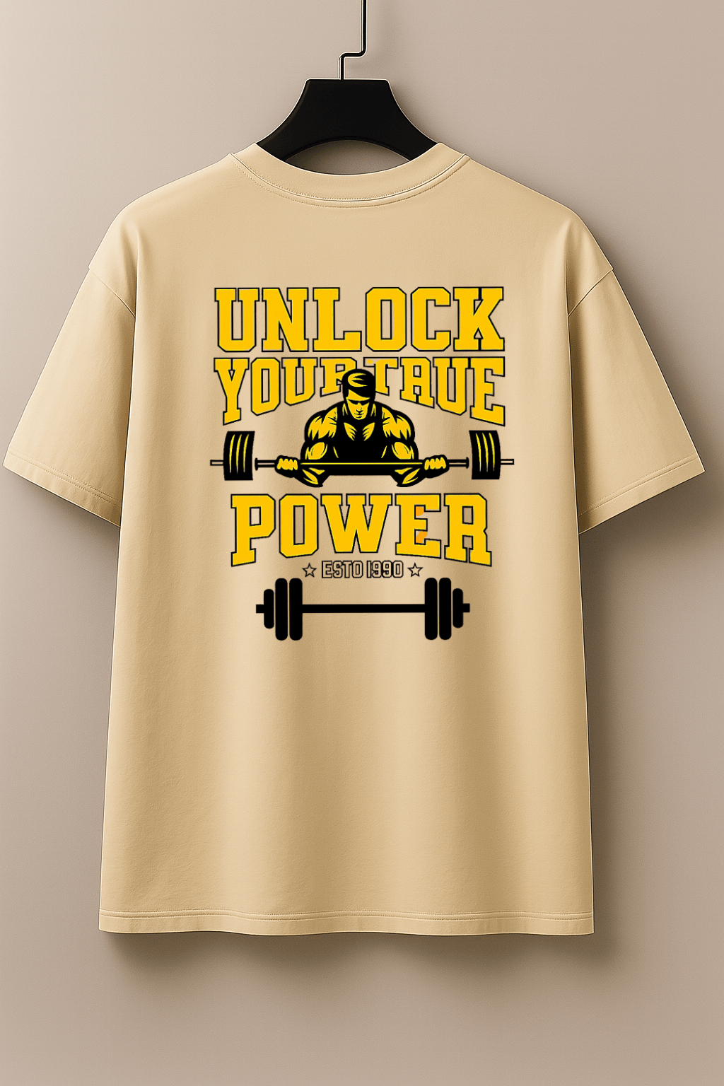 Camisetão Masculino Oversized - Unlock Your True Power