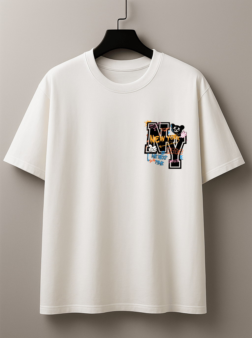 Camiseta Masculina Premium Manga Curta Tradicional  |  NY Graffiti