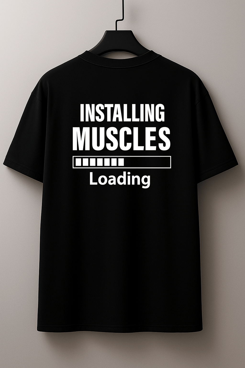 Camiseta Tradicional Manga Curta Masculina Installing Muscles Loading