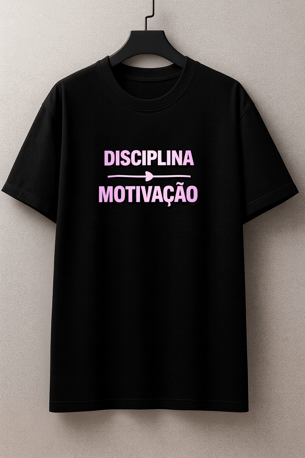 Camiseta Feminina Tradicional Manga Curta Almayda - Disciplina e Motivação