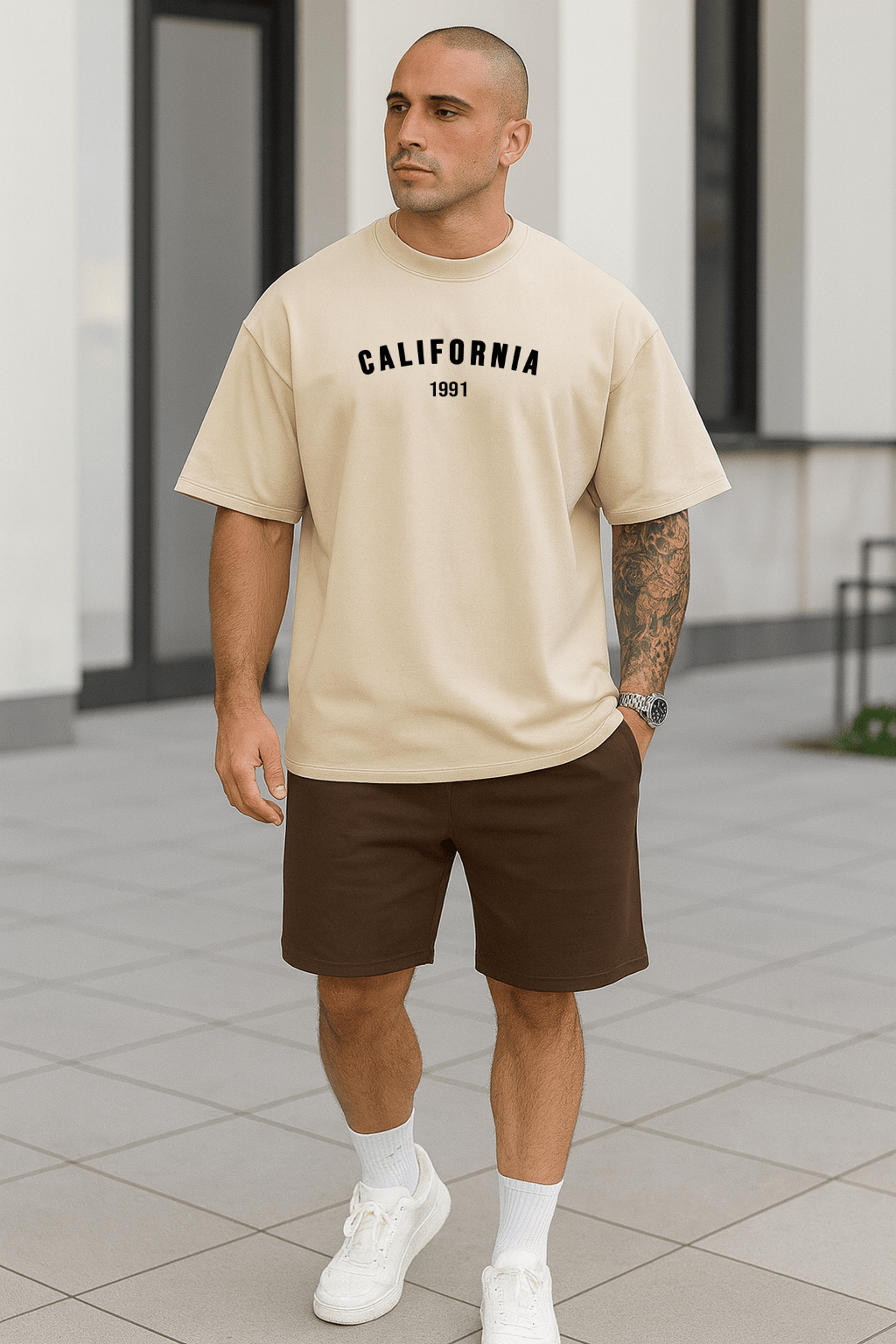 Camiseta Oversized Masculina | Estampa - California 1991