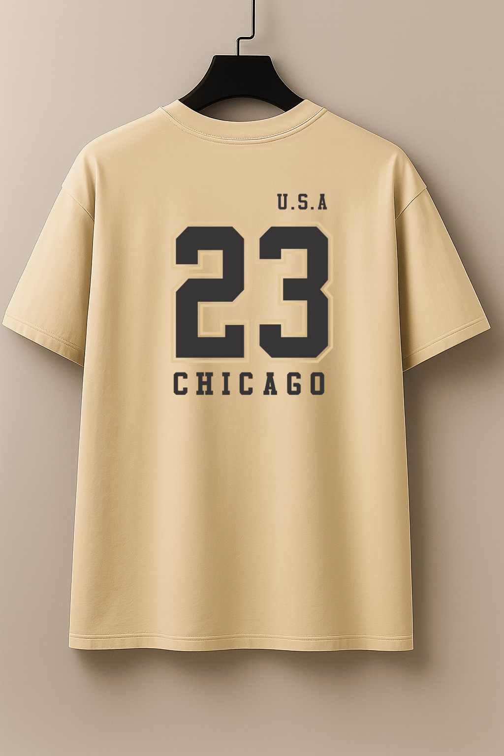 Camiseta Oversized Feminina -  U.S.A 23 Chicago | Estampa nas Costas