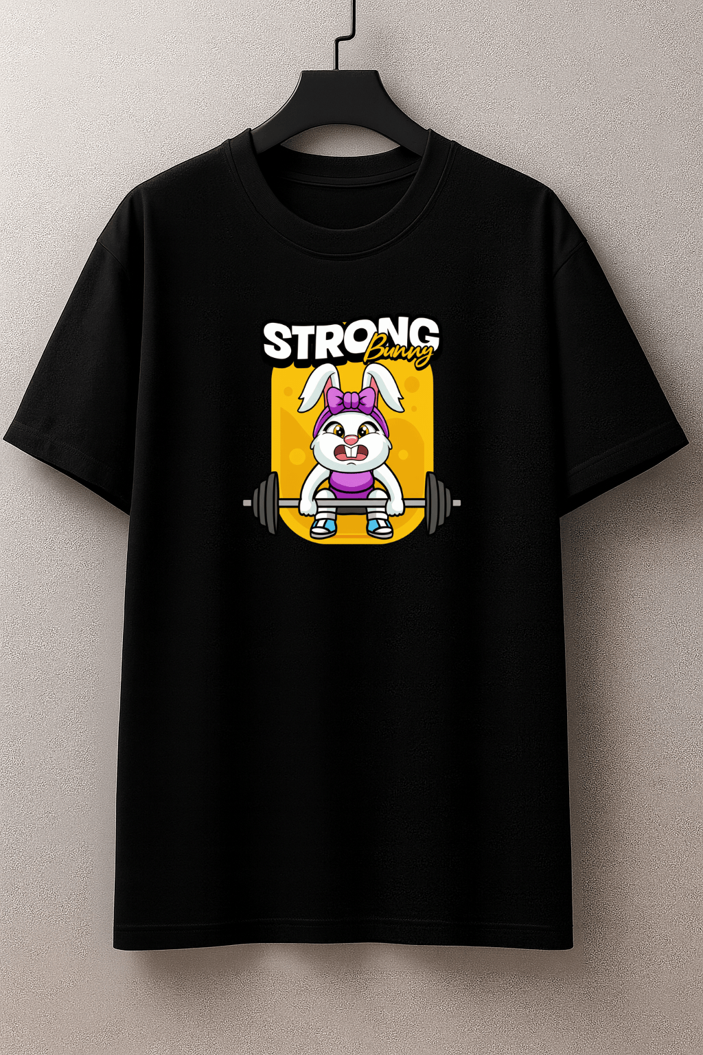 Camisetão Oversized  Feminina Power Strong Bunny | Premium | Estilo Street Fitness
