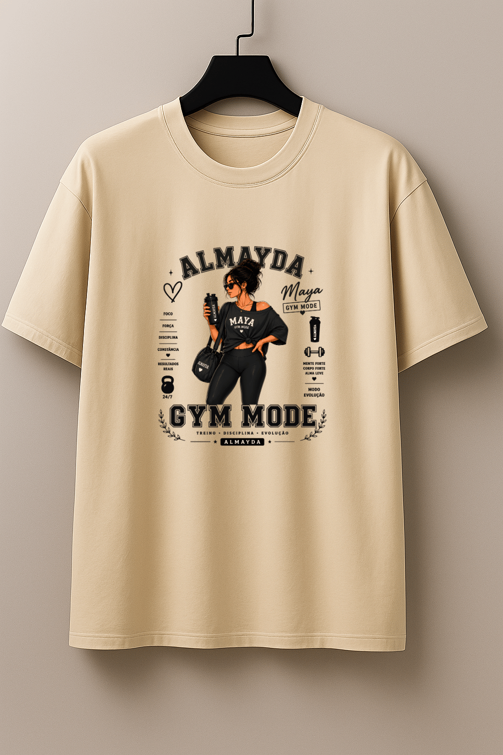 Camisetão Feminino Oversized - Almayda Gym Mode
