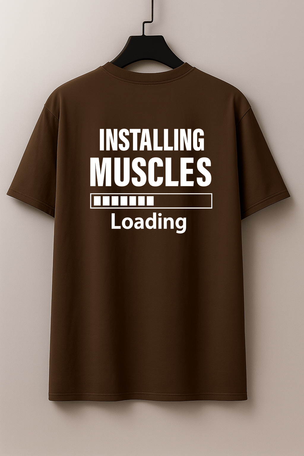 Camiseta Tradicional Manga Curta Masculina Installing Muscles Loading