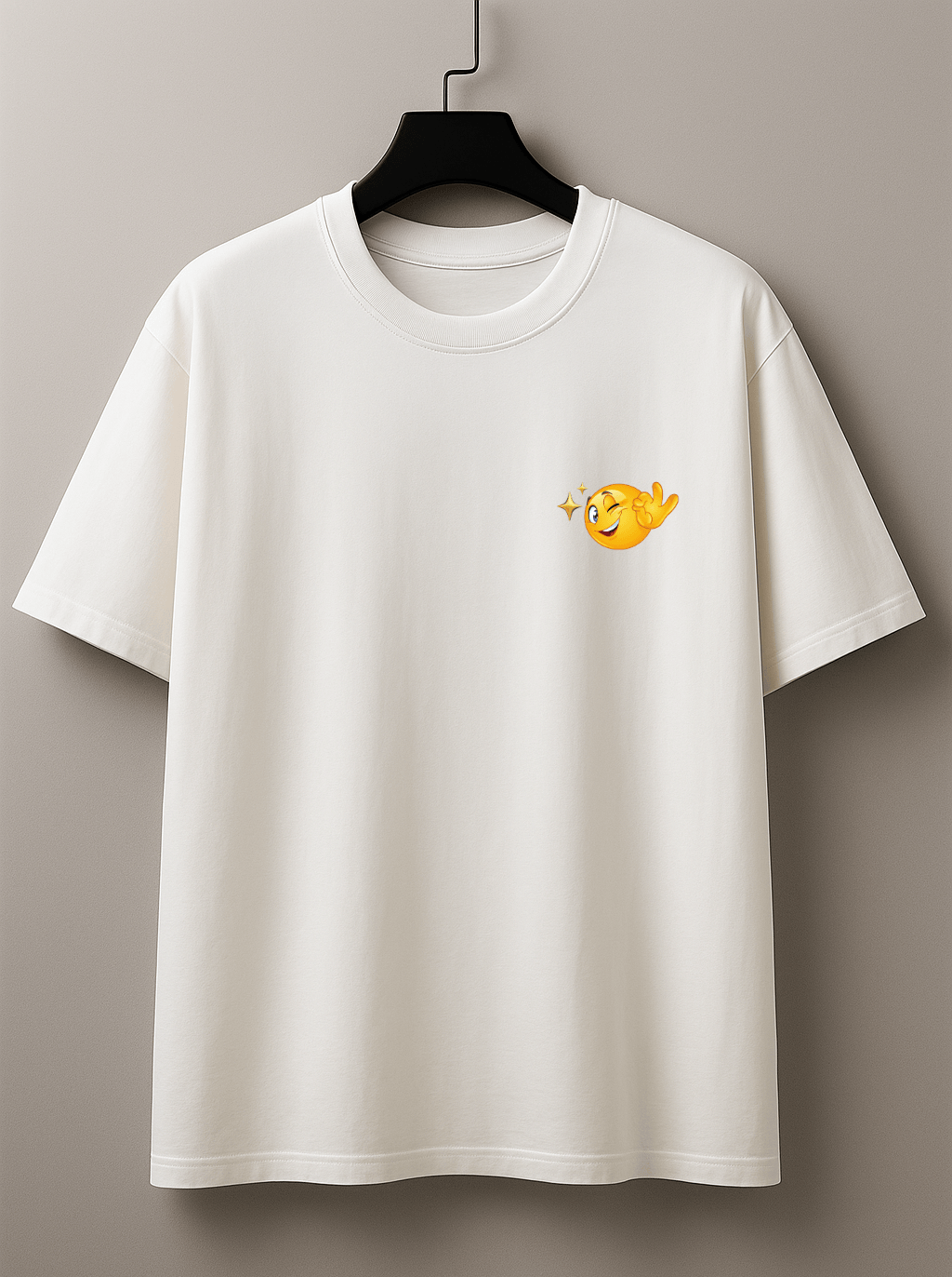Camiseta Feminina Premium Manga Curta Tradicional  - Emoji Divertido